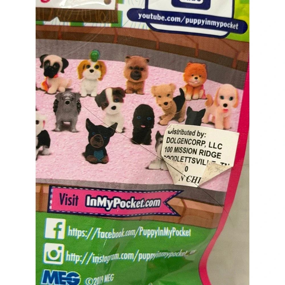 Puppy In My Pocket Series 10 Blind Bag Collectible Dog‎ Figure Just Play New
